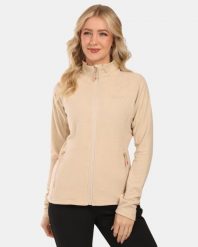 Damska bluza polarowa Kilpi GLAMER-W. Brązowe bluzy z kapturem damskie Kilpi, z materiału. Za 189.67 zł.