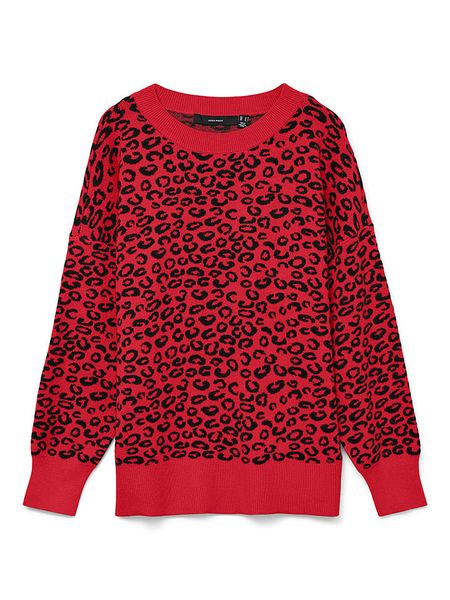 Vero Moda Sweter w kolorze czerwonym rozmiar: L. Czerwone swetry klasyczne damskie Vero Moda, l, bez kołnierzyka. Za 95.92 zł.