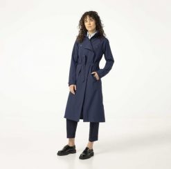 Trench Coat Long Rain Jacket Women Deep Marine. Niebieskie obuwie trekkingowe damskie Agu. Za 817.00 zł.
