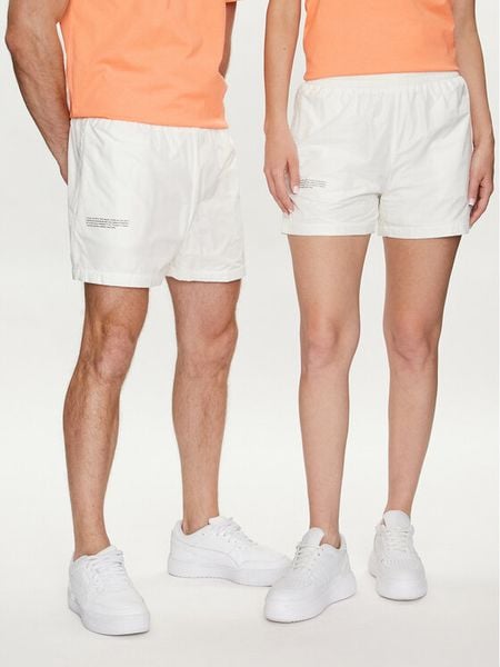 Pangaia Szorty sportowe Enhanced Degradation Biały Loose Fit. Białe szorty męskie Pangaia, bez wzorów, z syntetyku, sportowe. Za 299.99 zł.