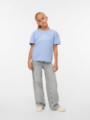 Vero Moda Girl Koszulka "Victoria" w kolorze błękitnym rozmiar: 158/164. Niebieskie koszulki dziewczęce Vero Moda Girl, bez wzorów, z bawełny, bez ramiączek. Za 52.79 zł.