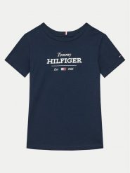 Tommy Hilfiger T-Shirt KB0KB09356 S Granatowy Regular Fit. Niebieskie t-shirty chłopięce Tommy Hilfiger, bez wzorów, z bawełny, bez ramiączek. Za 79.99 zł.
