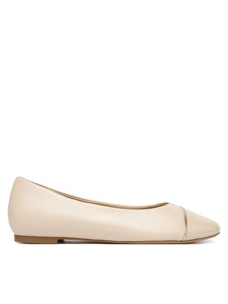 Caprice Baleriny 9-22107-46 Beżowy. Brązowe baleriny damskie Caprice, bez wzorów, ze skóry, bez obcasa. Za 226.99 zł.