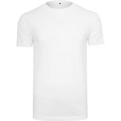 Koszulka Unisex Dla Dorosłych Z Bawełny Organicznej Z Okrągłym Dekoltem. Czarne bluzki damskie BUILD YOUR BRAND, l, bez wzorów, z bawełny, sportowe, bez kołnierzyka, bez ramiączek. Za 67.99 zł.