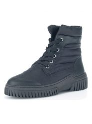 Gabor Skórzane botki w kolorze czarnym rozmiar: 37,5. Czarne botki damskie Gabor, z materiału, bez obcasa, bez zapięcia. Za 331.95 zł.