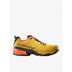 Buty turystyczne męskie La Sportiva Akyra II. Żółte buty trekkingowe męskie La Sportiva, z materiału, bez zapięcia, trekkingowe. Za 908.00 zł.