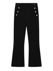 Guess Spodnie materiałowe J6BB12 K5885 Czarny Regular Fit. Czarne spodnie dziewczęce Guess, z materiału. Za 219.99 zł.