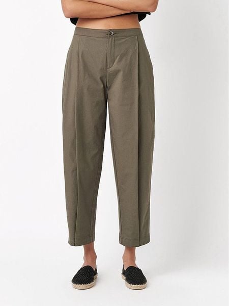 Rosner Spodnie materiałowe w kolorze khaki rozmiar: W36/L27. Brązowe spodnie materiałowe damskie Rosner, bez wzorów, z materiału. Za 136.13 zł.