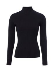 HUGO Koszulka z długim rękawem Kobiety Bawełna czarny, S. Czarne t-shirty damskie Hugo, s, bez wzorów, z bawełny, bez kołnierzyka. Za 399.95 zł.