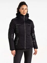 Dare 2b Kurtka narciarska "Enlighten" w kolorze czarnym rozmiar: 36. Czarne kurtki narciarskie i snowboardowe damskie Dare 2b, m, bez wzorów, bez kaptura, narciarskie. Za 549.06 zł.
