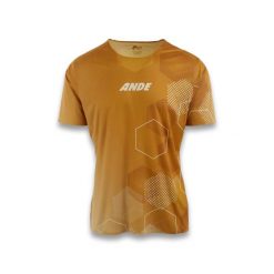 T-Shirt Ande Kima Dorośli. Żółte t-shirty męskie Ande, s, bez wzorów, z materiału, bez kołnierzyka. Za 194.99 zł.