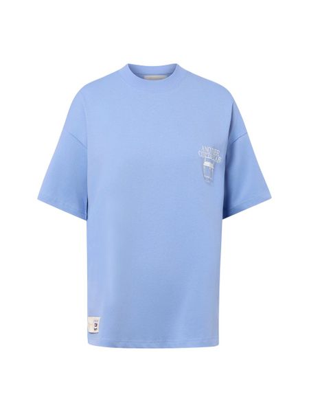 Another Cotton Lab Koszulka Kobiety Bawełna (100%) niebieski, S. Niebieskie t-shirty damskie Another Cotton Lab, s, bez wzorów, z bawełny, bez kołnierzyka. Za 229.95 zł.