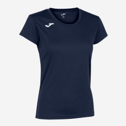 Joma Record II damska koszulka sportowa Marino L. Niebieskie bluzki sportowe damskie Joma, l, z materiału, bez kołnierzyka, bez ramiączek. Za 140.50 zł.