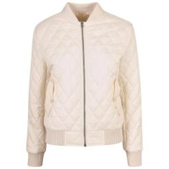Damska nylonowa kurtka diamentowa Urban Classics. Białe kurtki damskie Urban Classics, l, bez wzorów, z materiału, bez kaptura. Za 246.50 zł.