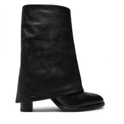 Kozaki See By Chloé. Czarne kozaki damskie See By Chloé, bez obcasa, na słupku. Za 2,349.00 zł.