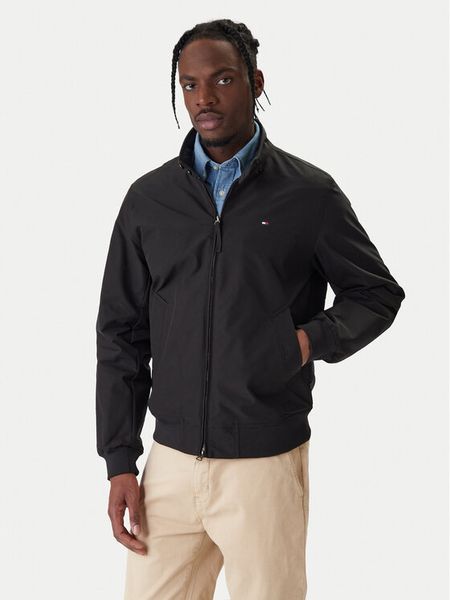 Tommy Hilfiger Kurtka przejściowa Harrington MW0MW37647 Czarny Regular Fit. Czarne kurtki męskie Tommy Hilfiger, m, bez wzorów, z syntetyku, bez kaptura. Za 839.99 zł.
