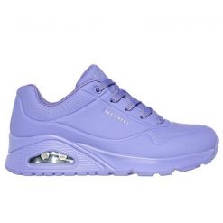Buty Skechers Uno Stand On Air lifestylowe sneakersy 73690-LIL fioletowe. Fioletowe buty sportowe na co dzień damskie bez wzorów, z gumy. Za 519.03 zł.