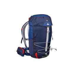 Plecak turystyczny MH100 20 l. Niebieskie plecaki damskie QUECHUA, bez wzorów, z elastanu. Za 79.99 zł.