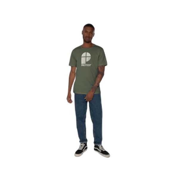 Klasyczny T-shirt Protest. Zielone t-shirty męskie Protest, m, bez wzorów, bez kołnierzyka. Za 131.00 zł.