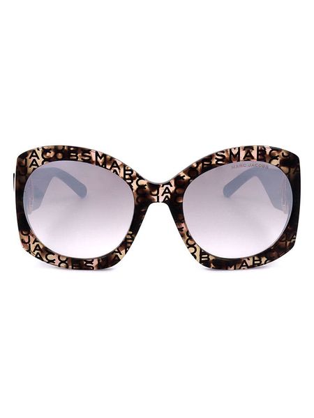 Marc Jacobs Damskie okulary przeciwsłoneczne w kolorze brązowo-fioletowym rozmiar: 56. Brązowe okulary przeciwsłoneczne damskie MARC JACOBS. Za 245.96 zł.