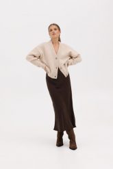 SPÓDNICA JULITA CZEKOLADOWA S - Flawless. Brązowe spódniczki damskie Flawless, na zimę, s, bez wzorów, z gumy, eleganckie, maxi, dopasowane. Za 195.00 zł.