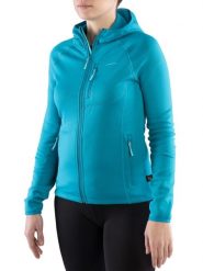 Bluza trekkingowa techniczna damska Viking Jukon Hoodie z kapturem na zamek. Niebieskie bluzy z kapturem damskie VIKING, xl, z dzianiny. Za 280.03 zł.