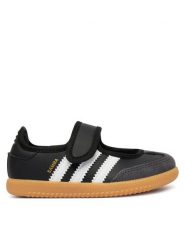 Adidas Baleriny Samba Jane LA3702 Czarny. Czarne baleriny dziewczęce Adidas, bez wzorów, ze skóry. Za 219.99 zł.