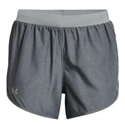 Krótkie spodenki dla kobiet Under Armour FLY BY SHORT. Szare szorty damskie Under Armour, bez wzorów, sportowe. Za 79.99 zł.
