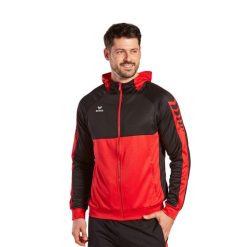 Bluza dresowa z kapturem Erima Six Wings. Czarne bluzy z kapturem męskie Erima, z dresówki. Za 235.00 zł.