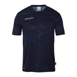 Koszulka Uhlsport Prediction. Niebieskie t-shirty damskie UHLSPORT, bez wzorów, z jersey, bez kołnierzyka. Za 161.00 zł.