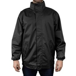 Męska Wodoodporna Wiatroszczelna Kurtka Core Core. Szare kurtki treningowe męskie RESULT, l, bez wzorów, z jersey, trekkingowe. Za 143.99 zł.