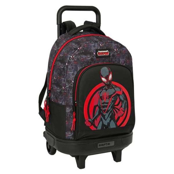 Plecak szkolny SPIDERMAN Czarny. Czarne plecaki męskie Spiderman, bez wzorów. Za 351.80 zł.