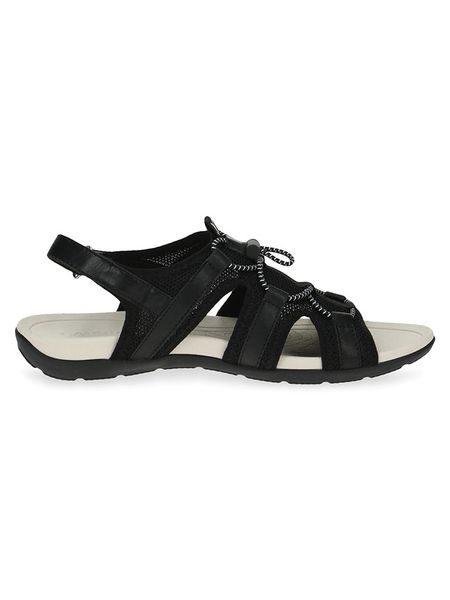 Caprice Sandały "Vicky" w kolorze czarnym rozmiar: 39. Czarne sandały damskie Caprice, bez wzorów, z materiału, bez obcasa. Za 104.89 zł.