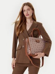 Guess Torebka Neda HWJP96 54220 Beżowy. Brązowe torebki klasyczne damskie Guess, z aplikacjami, z poliesteru, bez dodatków. Za 379.99 zł.