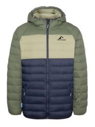 Westfjord Kurtka puchowa "Snaefell" w kolorze zielono-granatowym rozmiar: XL. Niebieskie kurtki męskie Westfjord, na zimę, s, bez wzorów, z puchu, bez kaptura. Za 260.99 zł.