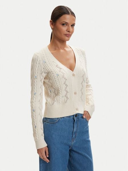 ONLY Kardigan Mist 15363392 Beżowy Slim Fit. Brązowe kardigany damskie Only, s, bez wzorów, z syntetyku. Za 93.99 zł.