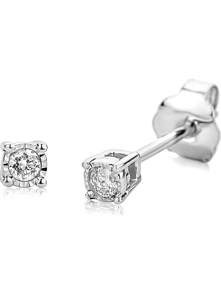 Revoni Złote kolczyki-wkrętki z diamentami rozmiar: onesize. Szare kolczyki damskie Revoni, z diamentem, złote. Za 761.99 zł.