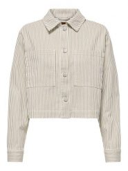 ONLY Kurtka jeansowa Naomi 15363815 Beżowy Regular Fit. Brązowe kurtki damskie Only, m, bez wzorów, z bawełny, bez kaptura. Za 199.99 zł.