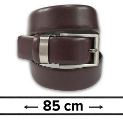 Pasek do Spodni, Elegancki, Brązowy 85 cm, Skórzany, Męski, Możliwość Skrócenia -ZET. Brązowe paski męskie Zet, bez wzorów, ze skóry, eleganckie. Za 89.00 zł.