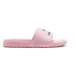 Klapki damskie Converse All Star Slide. Czerwone klapki damskie Converse, bez wzorów, z materiału, bez obcasa. Za 294.75 zł.