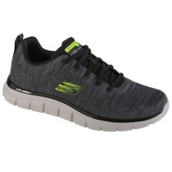 Buty do chodzenia Męskie Skechers. Szare buty fitness męskie Skechers, z gumy, bez zapięcia, trekkingowe. Za 269.99 zł.
