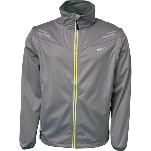 Wielofunkcyjna kurtka softshell Pro-X Elements Herbert. Zielone kurtki męskie PRO-X ELEMENTS, m, bez wzorów, z materiału, bez kaptura. Za 505.95 zł.