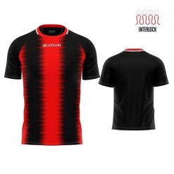 Koszulka Sportowa Givova Stripe Czerwona/Czarna L - Oddychająca i Trwała. Czarne topy sportowe damskie Givova, l, bez wzorów, bez ramiączek. Za 145.99 zł.