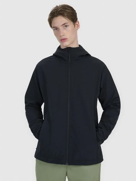 KURTKA MĘSKA 4F SOFTSHELL WIATROODPORNA Z KAPTUREM CZARNA. Czarne kurtki softshell damskie 4f, l, bez wzorów, z softshellu, z kapturem. Za 299.99 zł.