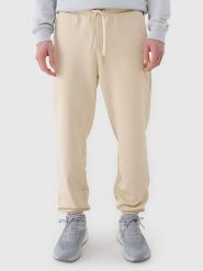 4F Spodnie dresowe w kolorze beżowym rozmiar: 3XL. Brązowe spodnie dresowe męskie 4f, bez wzorów, z dresówki. Za 64.99 zł.