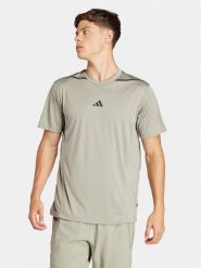 Adidas Koszulka techniczna Designed for Training Adistrong IS3838 Zielony Slim Fit. Zielone t-shirty sportowe męskie Adidas, m, z syntetyku, bez ramiączek, na fitness i siłownię. Za 299.99 zł.