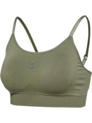 Top z usztywnieniem dla kobiet Hummel Flow. Brązowe topy sportowe damskie HUMMEL, m, bez wzorów, z dzianiny, bez ramiączek. Za 129.00 zł.
