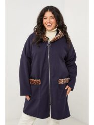 Curvy Lady Płaszcz przejściowy w kolorze granatowym rozmiar: 44/46. Niebieskie płaszcze damskie Curvy Lady, bez wzorów, klasyczne. Za 152.99 zł.