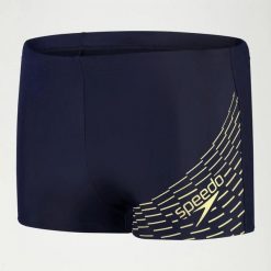 Spodenki kąpielówki męskie Speedo Medley Logo Aquashort. Niebieskie kąpielówki męskie Speedo, m, bez wzorów, do pływania. Za 78.99 zł.