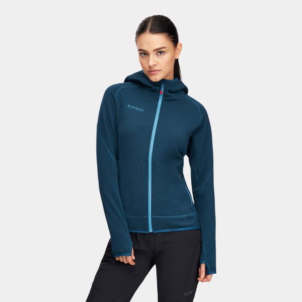 Bluza polarowa turystyczna z kapturem damska Alpinus Oeta. Niebieskie bluzy z kapturem damskie Alpinus, l, z polaru. Za 339.00 zł.